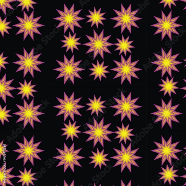 Fototapeta Floral seamless pattern design vector