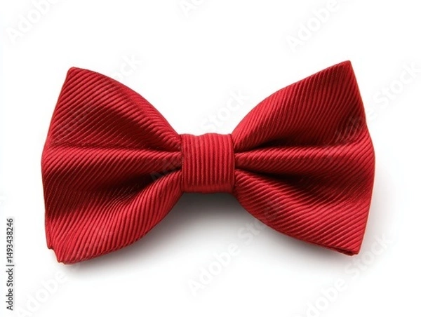 Fototapeta Classic red bow tie. Perfect accessory for formal occasions.