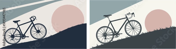 Fototapeta vector illustration of a cycle