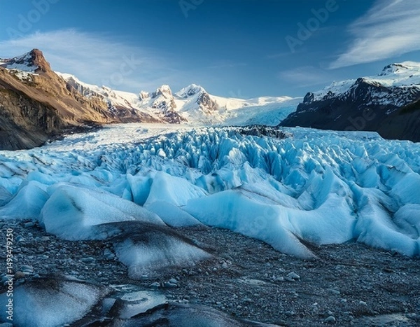 Obraz glacierrs intricate patterns and frozen beauty