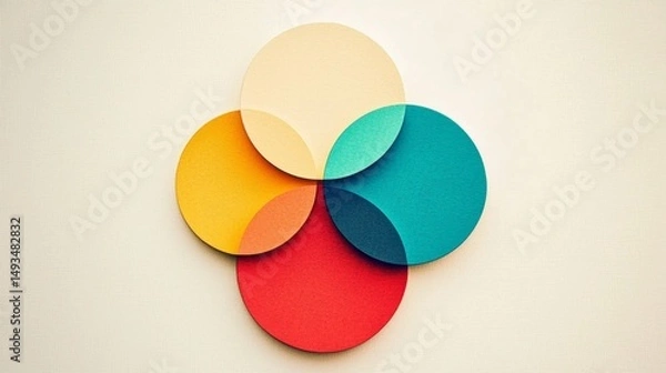 Fototapeta Embrace simplicity and tranquility in this ikigai illustration.