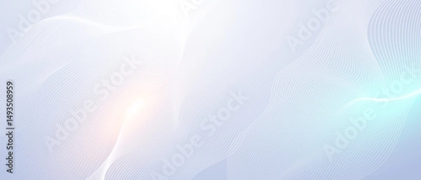 Obraz Minimal abstract background with smooth flowing lines