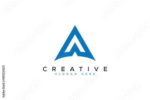 Fototapeta minimal a logo vector template