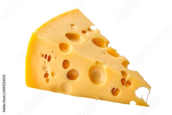 Obraz cheese isolated on white background