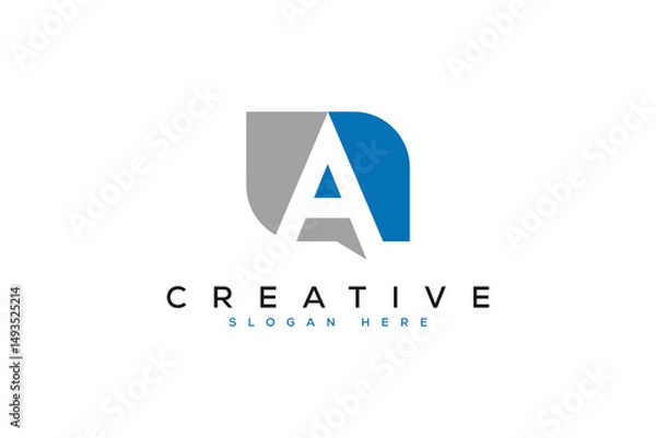 Fototapeta minimal a logo vector template