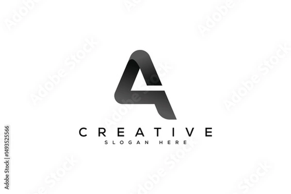 Fototapeta minimal a logo vector template