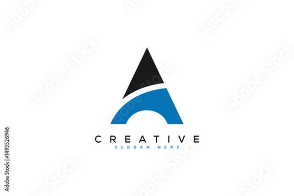 Fototapeta minimal a logo vector template