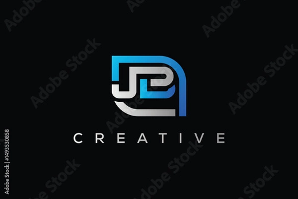 Obraz minimal jb logo vector template