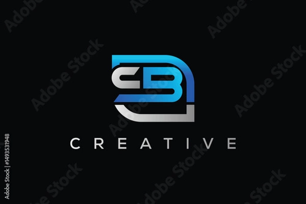 Obraz minimal sb logo vector template