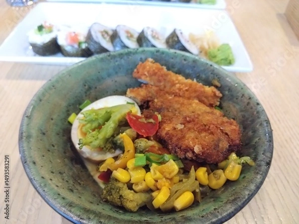 Obraz chicken with vegetables