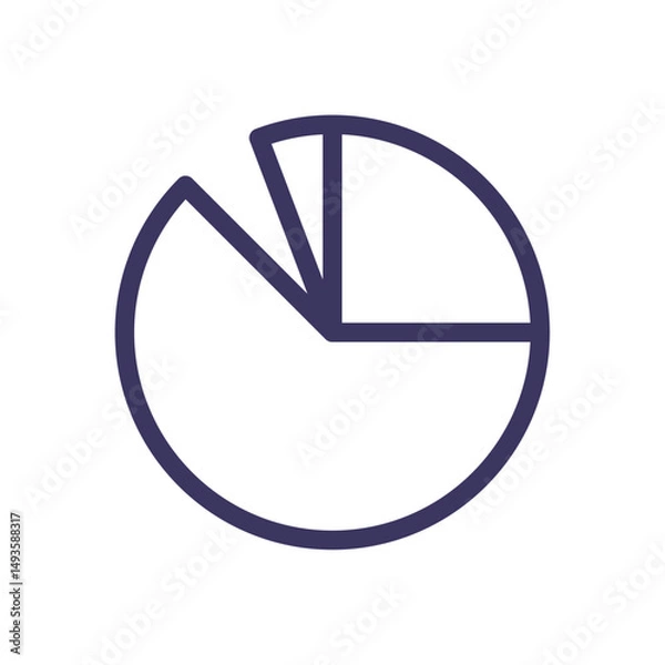 Fototapeta Business strategy success related icon outline and linear vector.