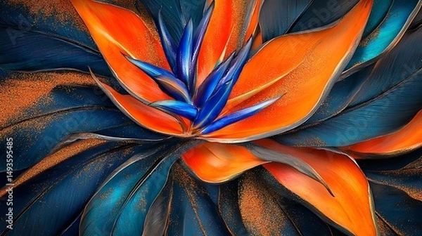 Obraz close up of colorful flower