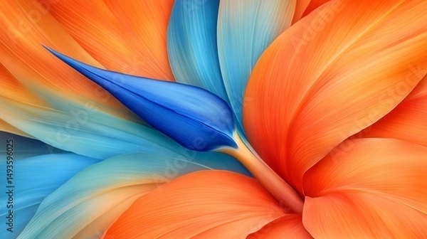 Obraz close up of colorful flower