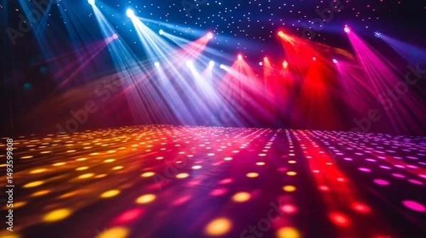 Fototapeta disco lights loop