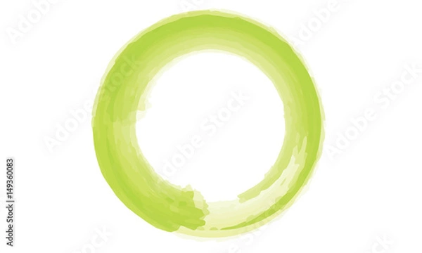 Obraz Lime green circle enso