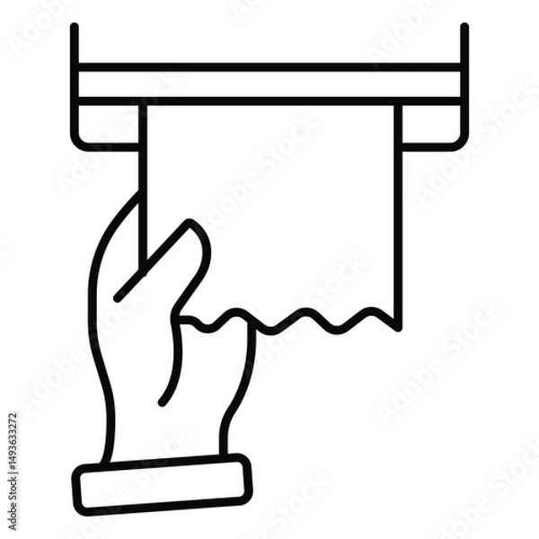 Obraz Personal Hygiene Clean Towel Vector Icon Design