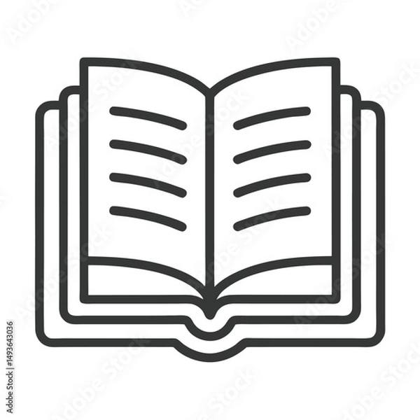 Obraz vector open book