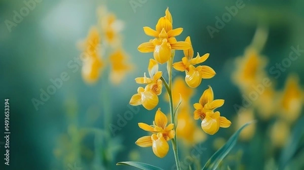 Obraz yellow flowers in the garden