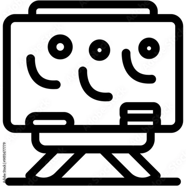 Fototapeta Sketch Board Icon