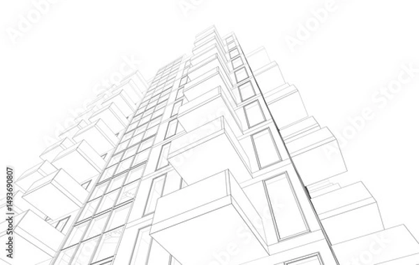 Obraz abstract architectural background