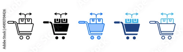 Obraz Cross Selling Icon Set With Multiple Style Collection 