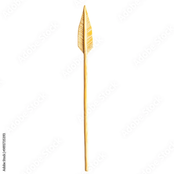 Obraz Minimalistic Arrow with Subtle Gradients in Pastel Isolated on Transparent Background