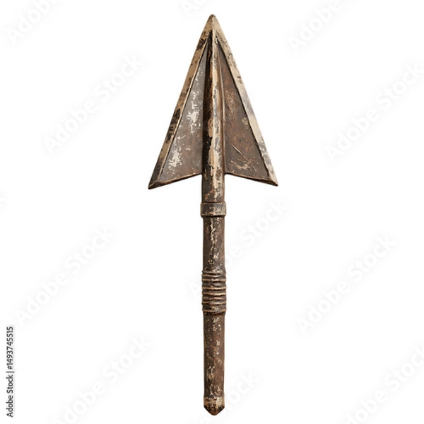 Obraz Bold Arrow with Rugged Distinctive Edges in Forest Isolated on Transparent Background