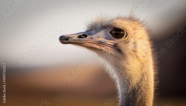 Fototapeta close up of a ostrich