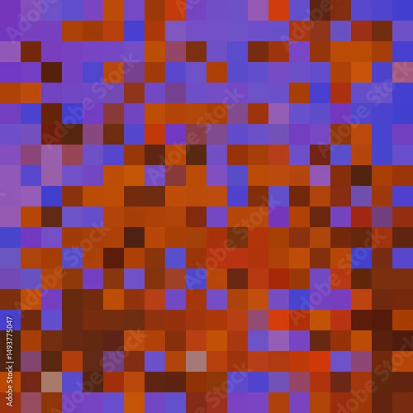Obraz Colorful abstract mosaic background. Pixel effect. Camo and camouflage.