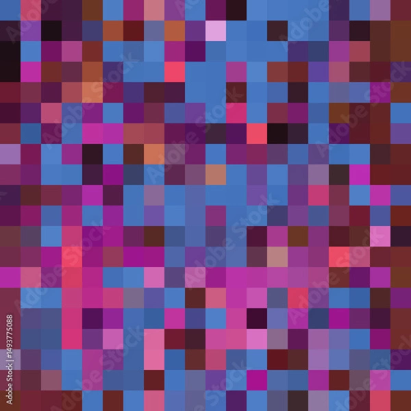 Obraz Colorful abstract mosaic background. Pixel effect. Camo and camouflage.