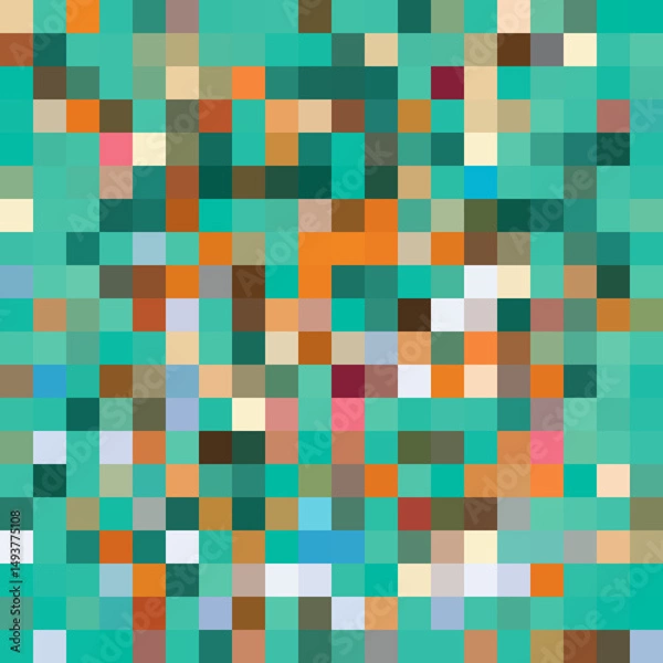 Obraz Colorful abstract mosaic background. Pixel effect. Camo and camouflage.