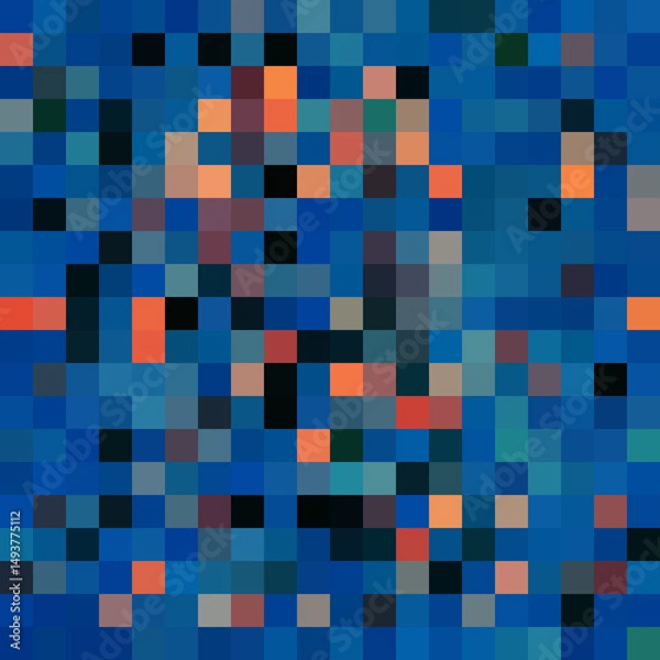 Obraz Colorful abstract mosaic background. Pixel effect. Camo and camouflage.