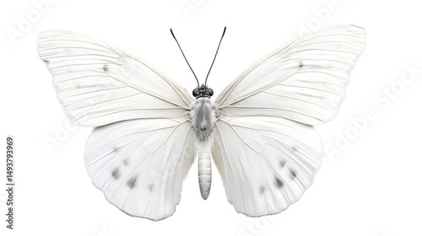 Fototapeta white butterfly transparent background png