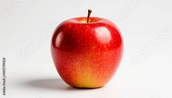 Fototapeta Red apple on a white background.