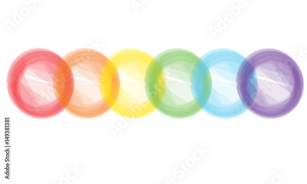 Obraz Rainbow party circles