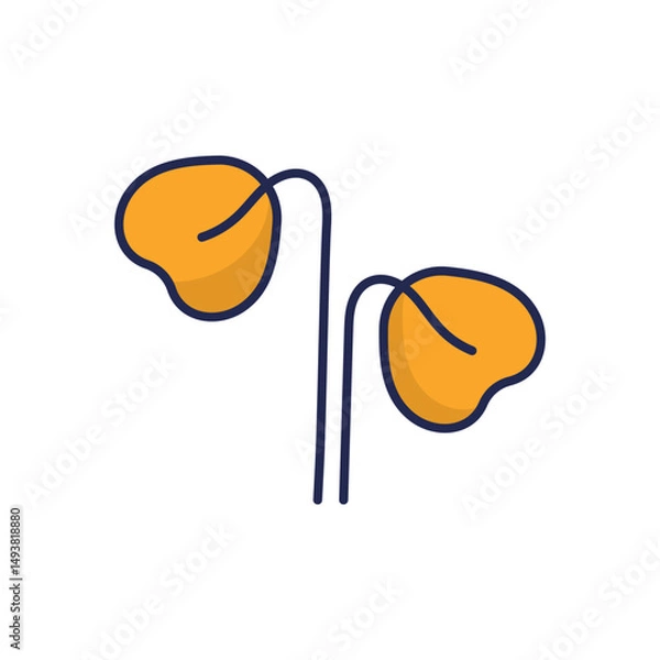 Obraz Cress Vector icon