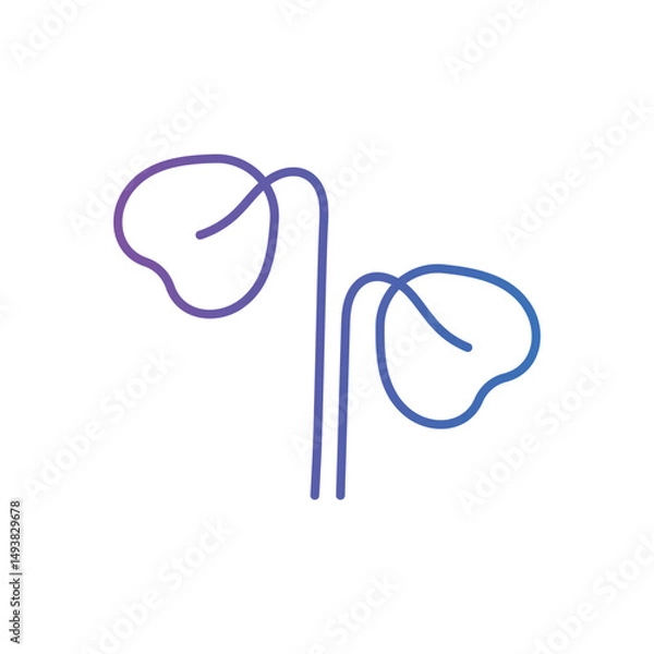 Obraz Cress Vector icon