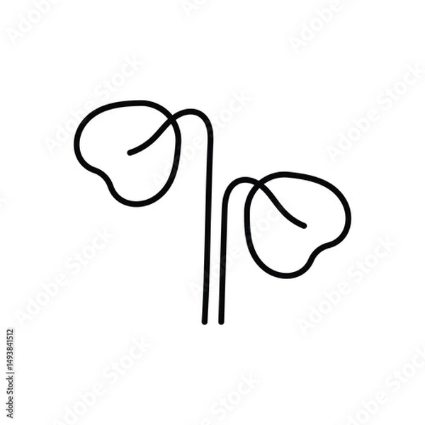 Fototapeta Cress Vector icon