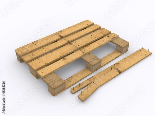 Obraz Beschädigte Palette