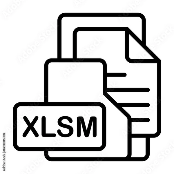 Obraz XLSM Format Icon