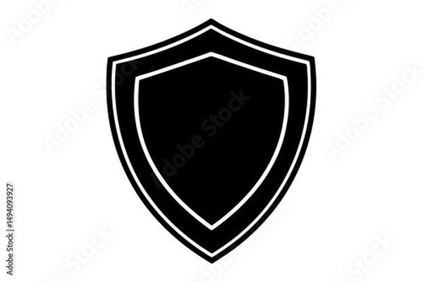 Fototapeta verified shield  silhouette vector