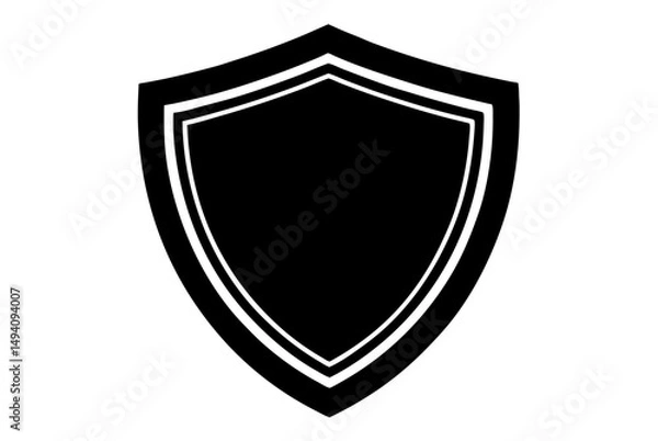 Obraz verified shield  silhouette vector