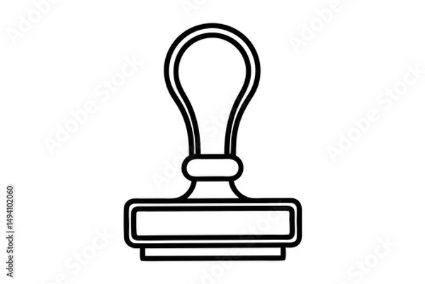 Obraz stamp  silhouette vector