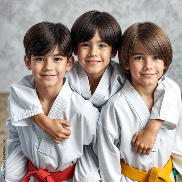 Obraz Taekwondo kids -Generative AI