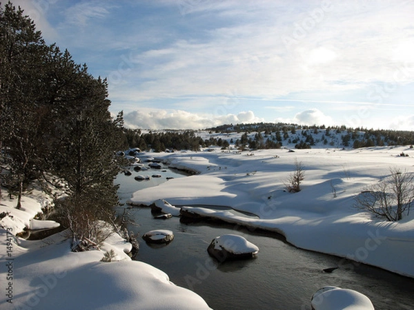 Obraz paysage d'hiver