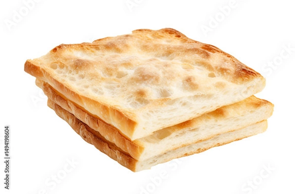 Obraz Thin Crisp Flatbread with Puffy Surface and Airy Texture