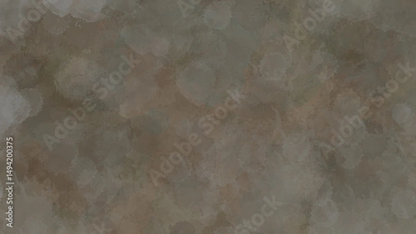 Fototapeta Abstract gray watercolor background with soft texture and circular shapes, artistic cloudy pattern backdrop