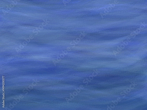 Fototapeta Flowing abstract blue texture with soft horizontal brush strokes and smooth gradient background
