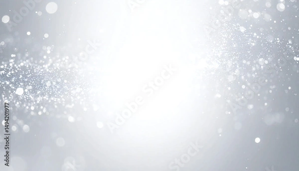 Fototapeta 光輝く白い空間に未来的な背景。中央ライトアップ。Futuristic background with glowing white space. Central illumination.
