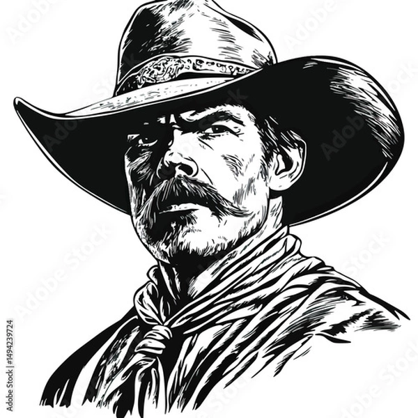 Obraz cowboy clip art
